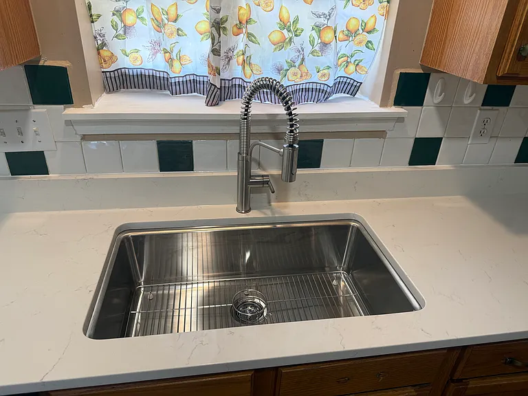 New Kohler Single Basin Sink with New Faucet