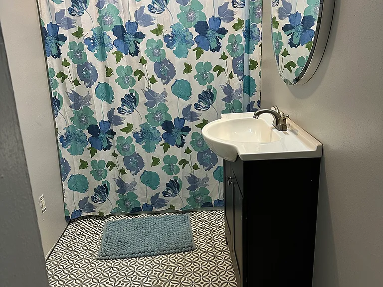 New bathroom is not quite finished in this photo