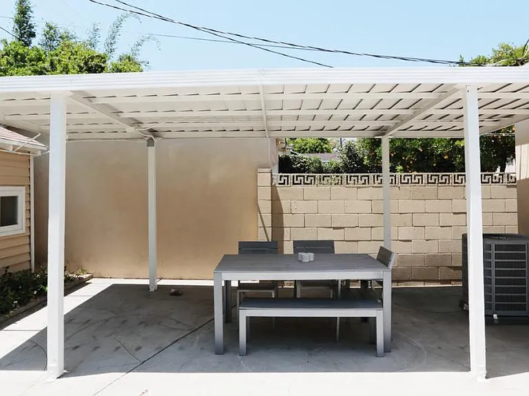 Outside dining area