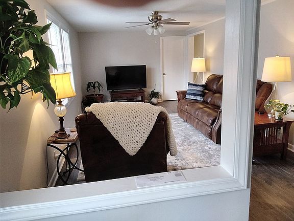 Front entry into living room