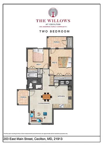 Floor plan 2 Bedroom