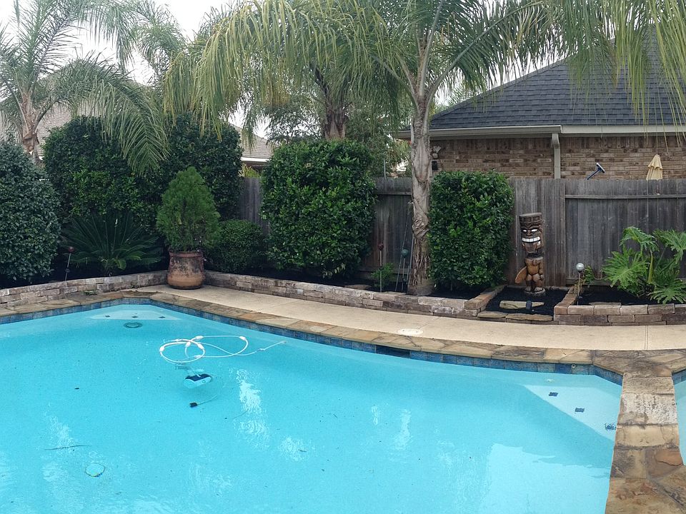 Panoramic back yard view