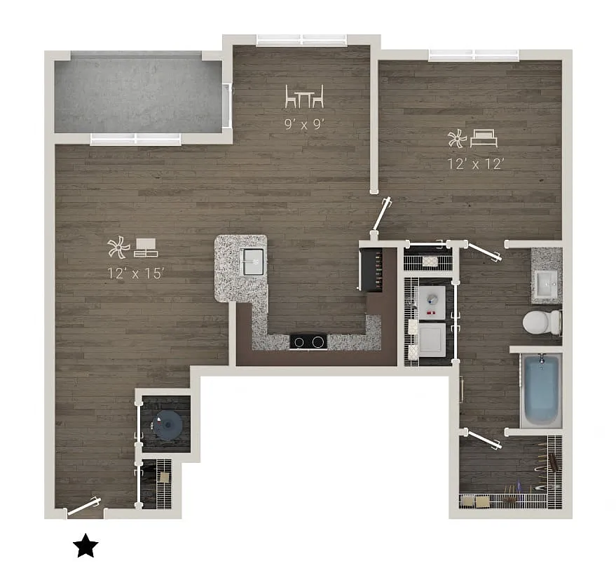 Floor plan A2E