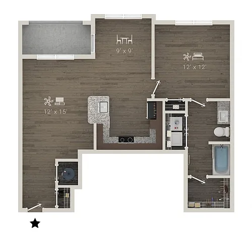 Floor plan A2E