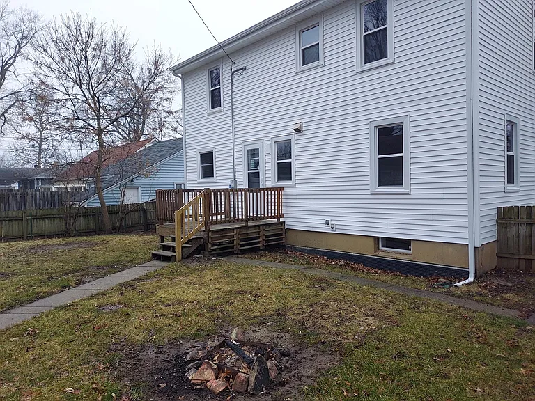 Rear of house