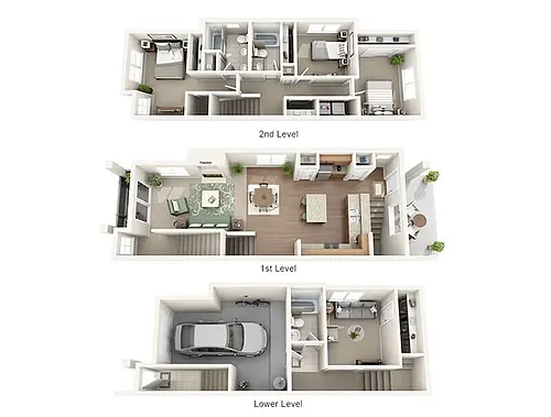 Floor plan 4BD, 2BTH