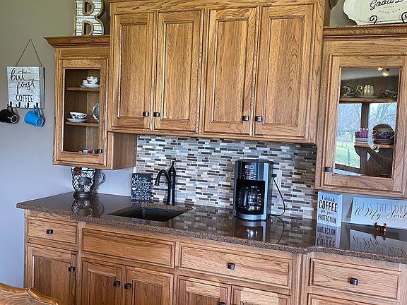 Coffee bar in kitchen