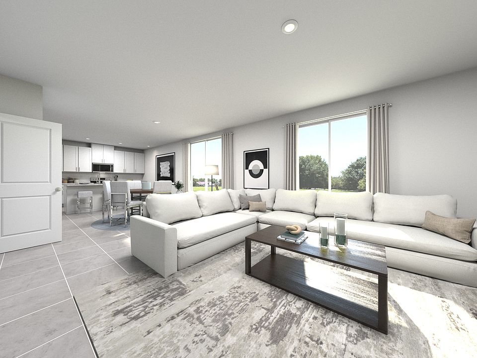 Rendering of the Marigold Floorplan Great Room.