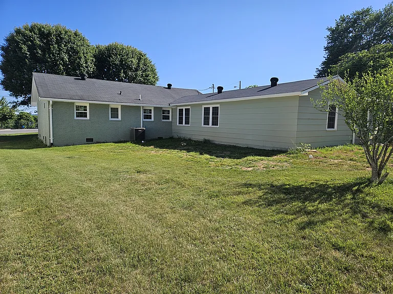 Rear view of home