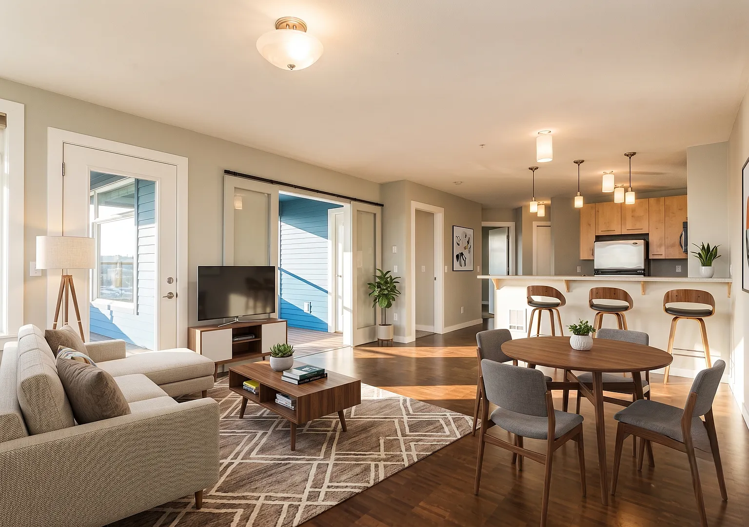 East Queen Anne Seattle 2 Bedroom Apartment for Rent | Lake Union Views, Rooftop Deck, In-Unit La... — Photo 2