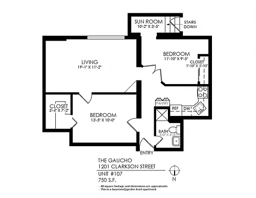 Floor plan 2 Bedroom