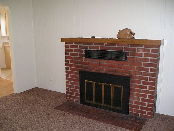 Living room fireplace