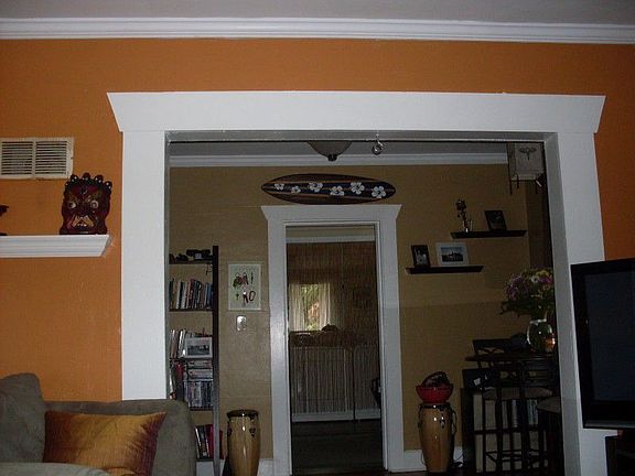 living room; dining room; kitchen; to laundry room