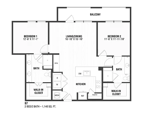Floor plan B7