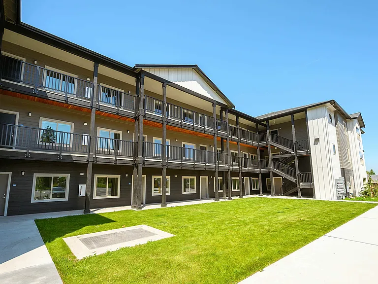 Brand new apartments construction