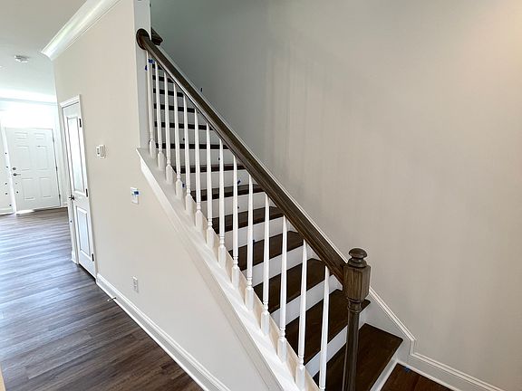 Open railing oad tread stairs