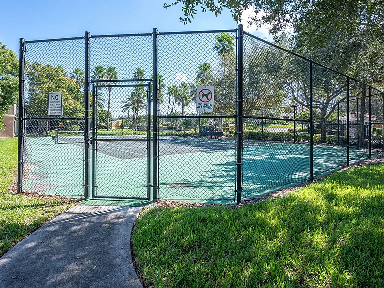 Community tennis courts