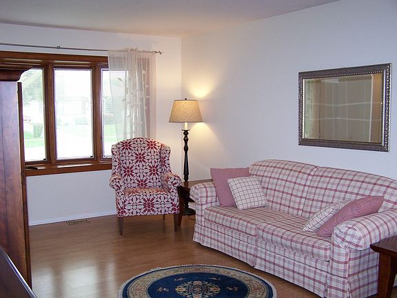 Living Room with bay windows
