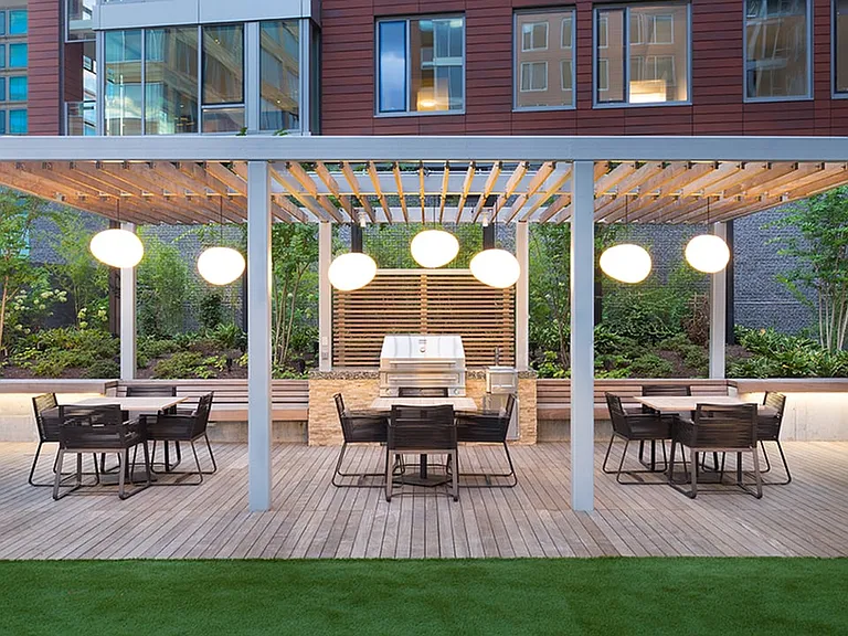 Dining al fresco with this outdoor entertaining area