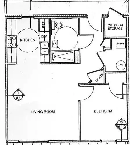 Floor plan 1 Bedroom
