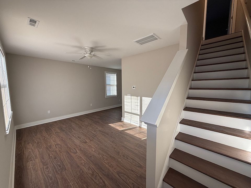 Entryway and into the living area.