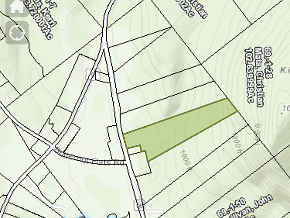 Green area on map 