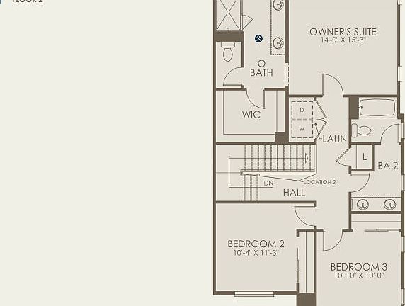 Plan 4 Floor Plan, Quick Move-In Home, Floor 2