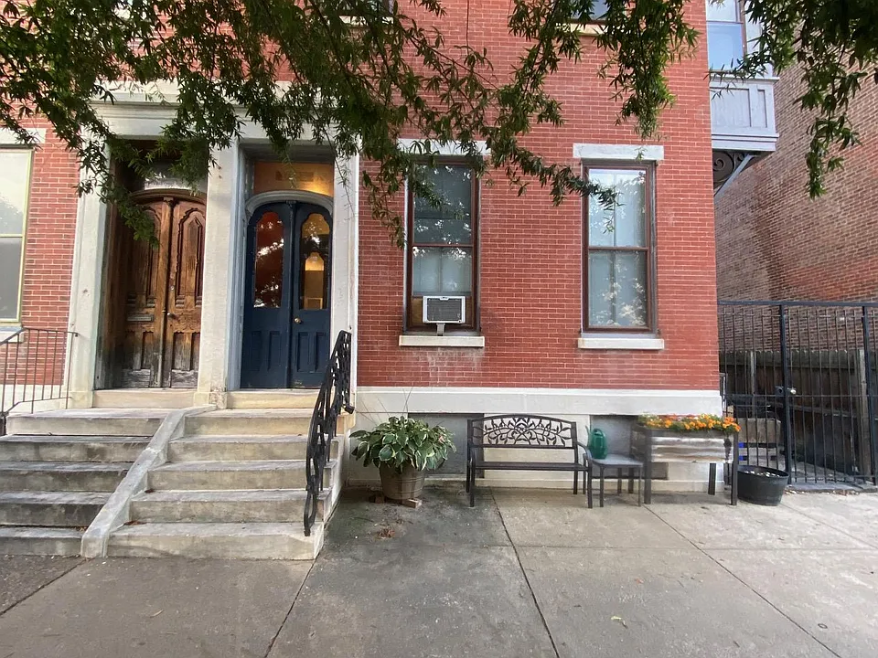 front of building