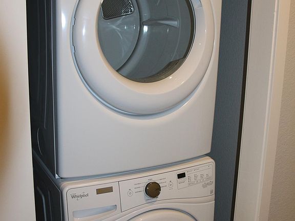 Full size HE front-loader washer & dryer in the unit