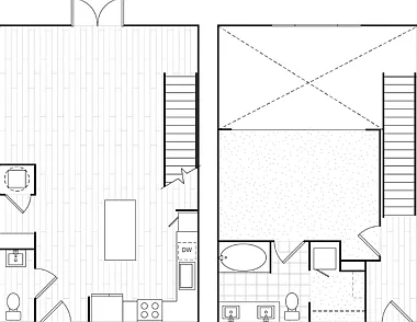 A8 Two Story One Bedroom A8 Two Story One Bedroom