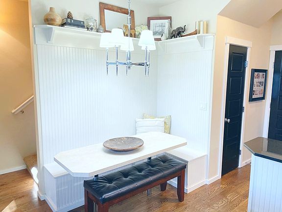 Living Room/Kitchen with Built-in Table