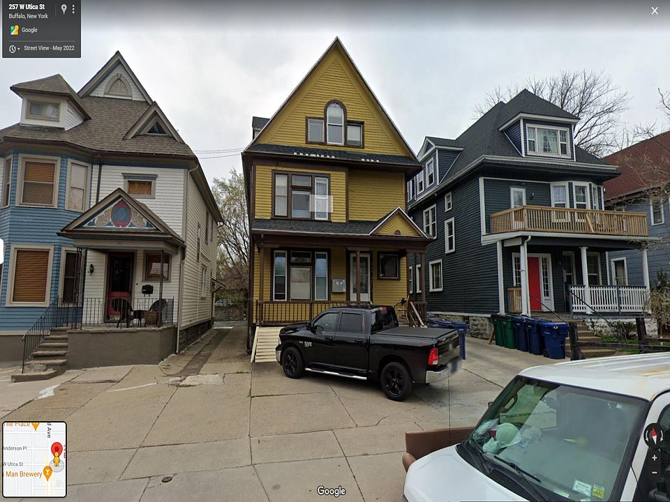 Front of 257 West Utica st