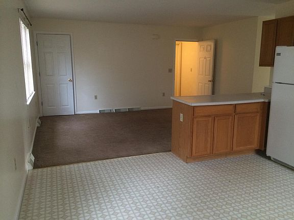 kitchen and living room are one large open space