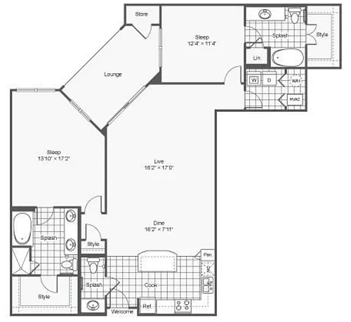 Floor plan B8