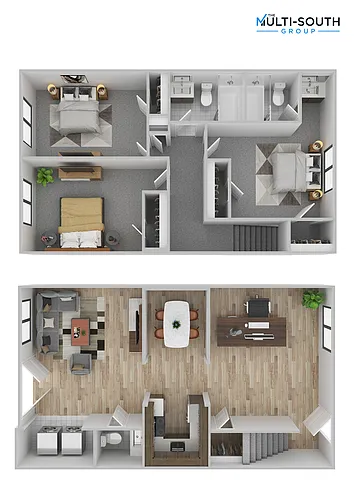 Floor plan 3 bedroom 2.5 bathroom