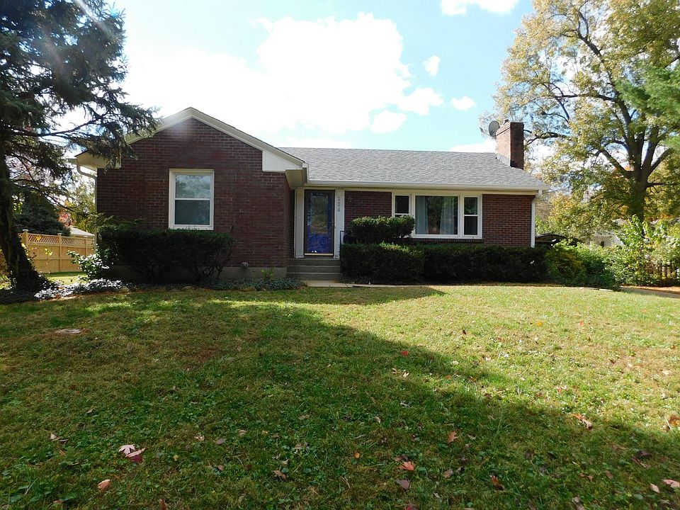 Front of home, brick