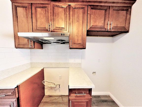 Not shown in picture, stove is included. Refrigerator area includes a convenient water hookup for fridge water dispenser or ice maker.