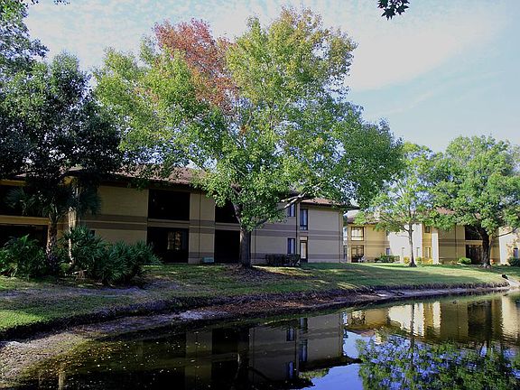 BACK OF THE CONDO - With a view of the POND and lots of TREES.