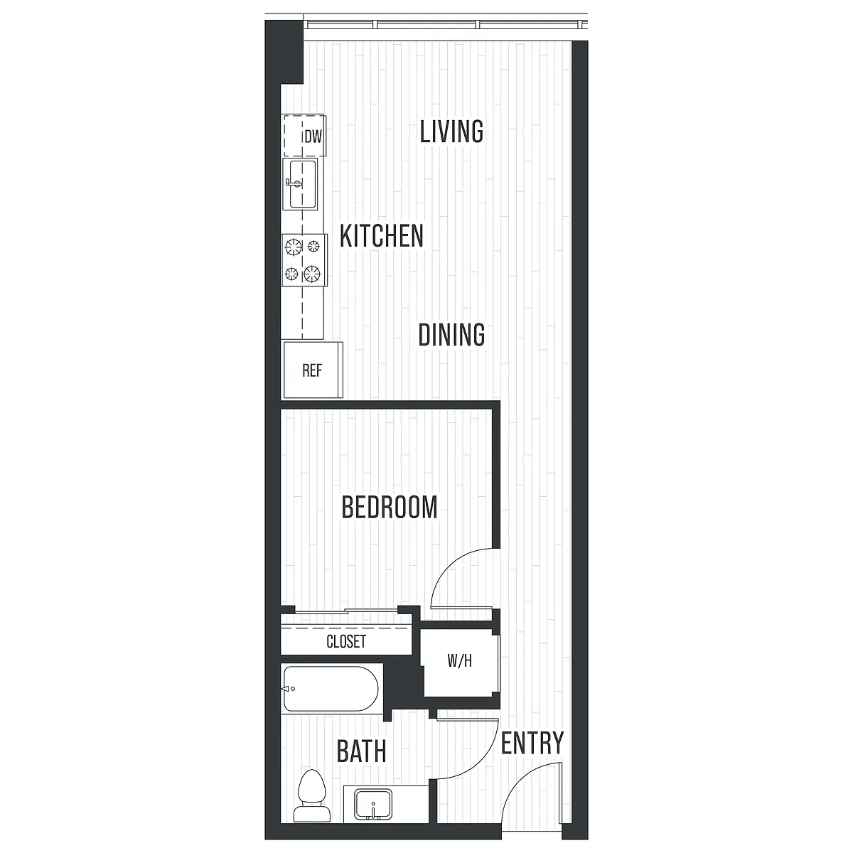 Floor plan Plan 1E