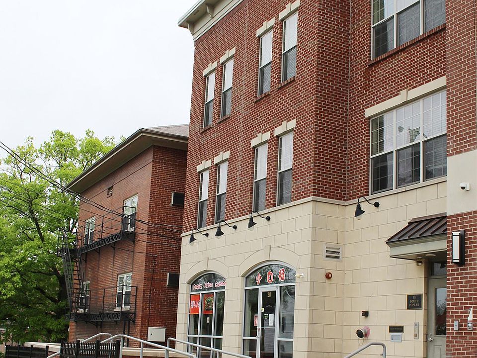 The exterior of the apartment.
