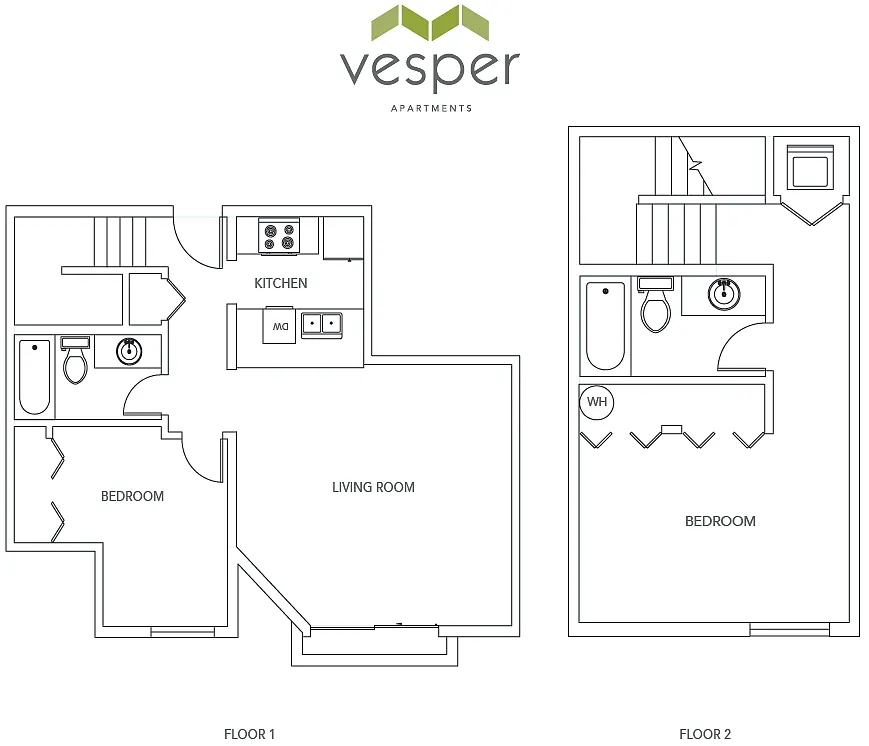 Floor plan 2BD/2BA