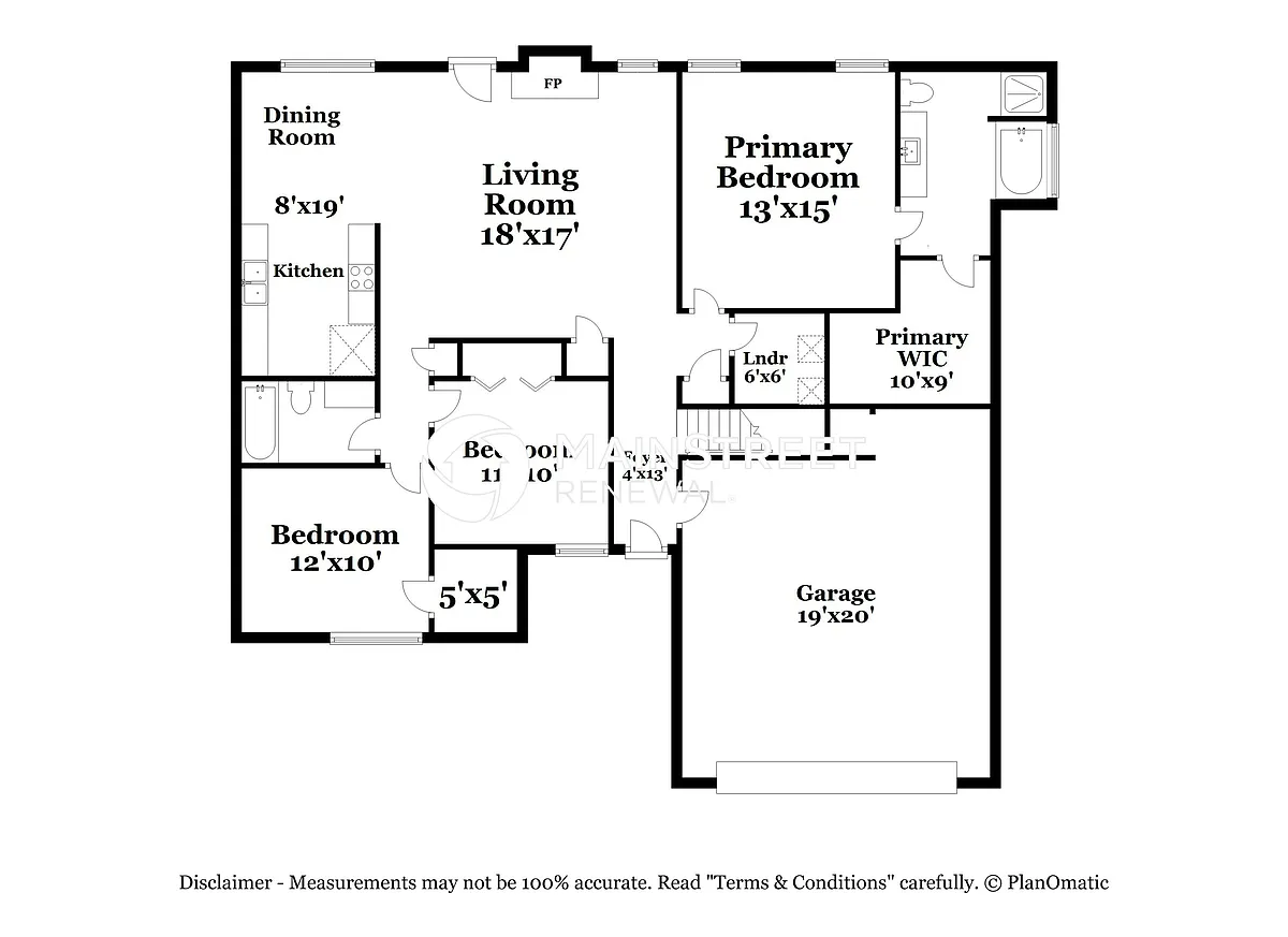 Floor Plan - 205 Oak Hill Dr