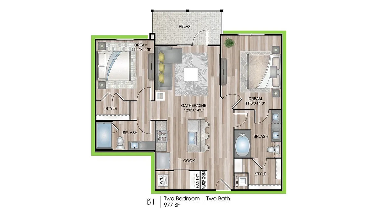 Floor plan B1
