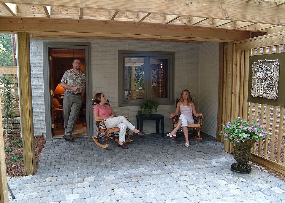 Private patio entrance