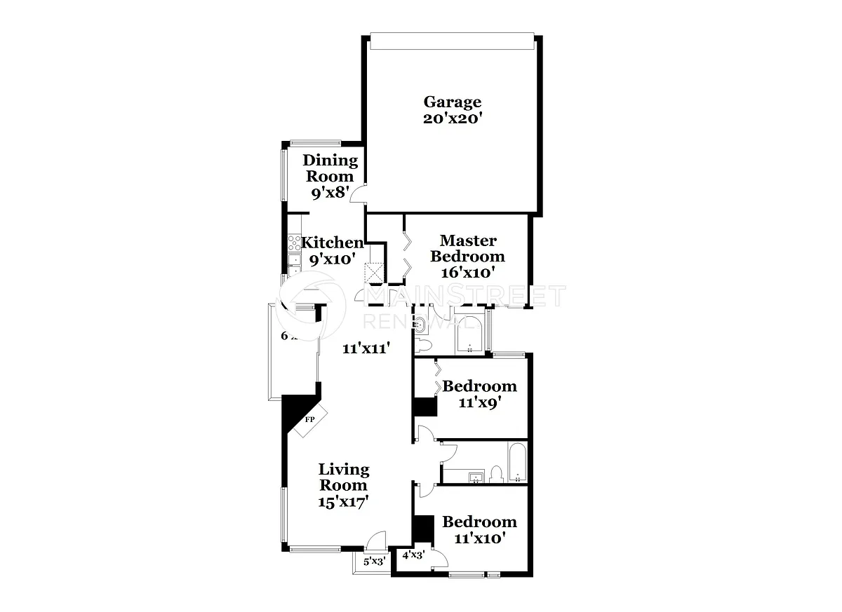 Floor Plan - 1617 Savannah St
