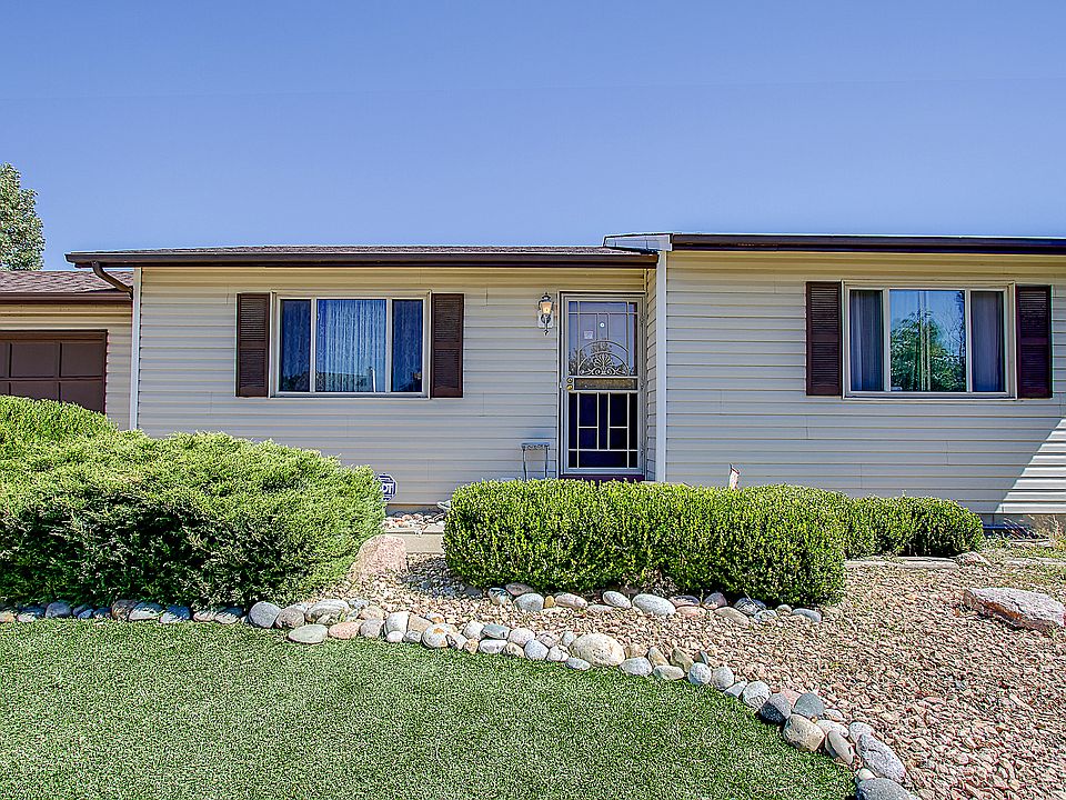 Landscaped front entry.
