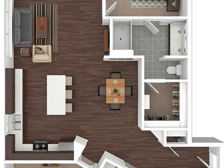B4 3D Floor Plan B4 3D Floor Plan