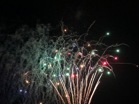 Fireworks at the pier