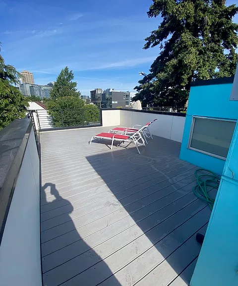 Rooftop deck.