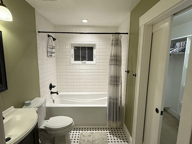 Primary Suite (Bedroom #3) bathroom and walk-in closet
